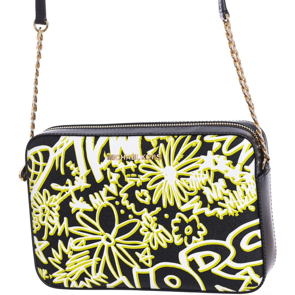 Michael Kors Graffiti Jet Set Crossbody Bag - Picture 9 of 10